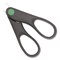 Westcott 7 in. Long 2.75 in. Cut Length KleenEarth Scissors - Straight Black Handle